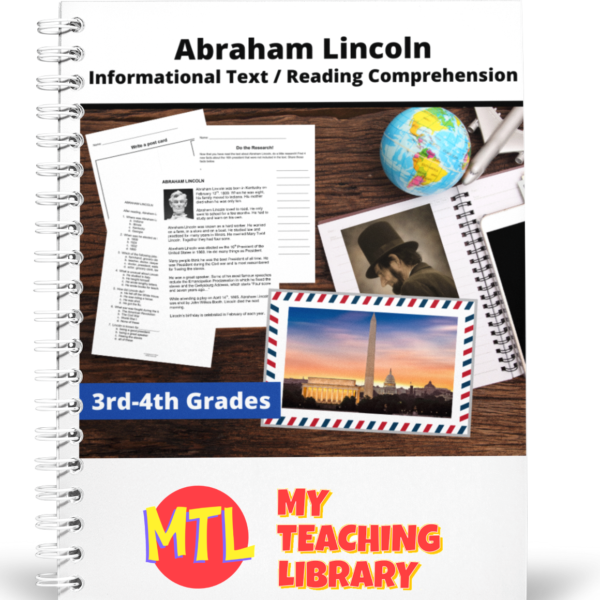 Abraham lincoln Informational Text 3rd-4th cover