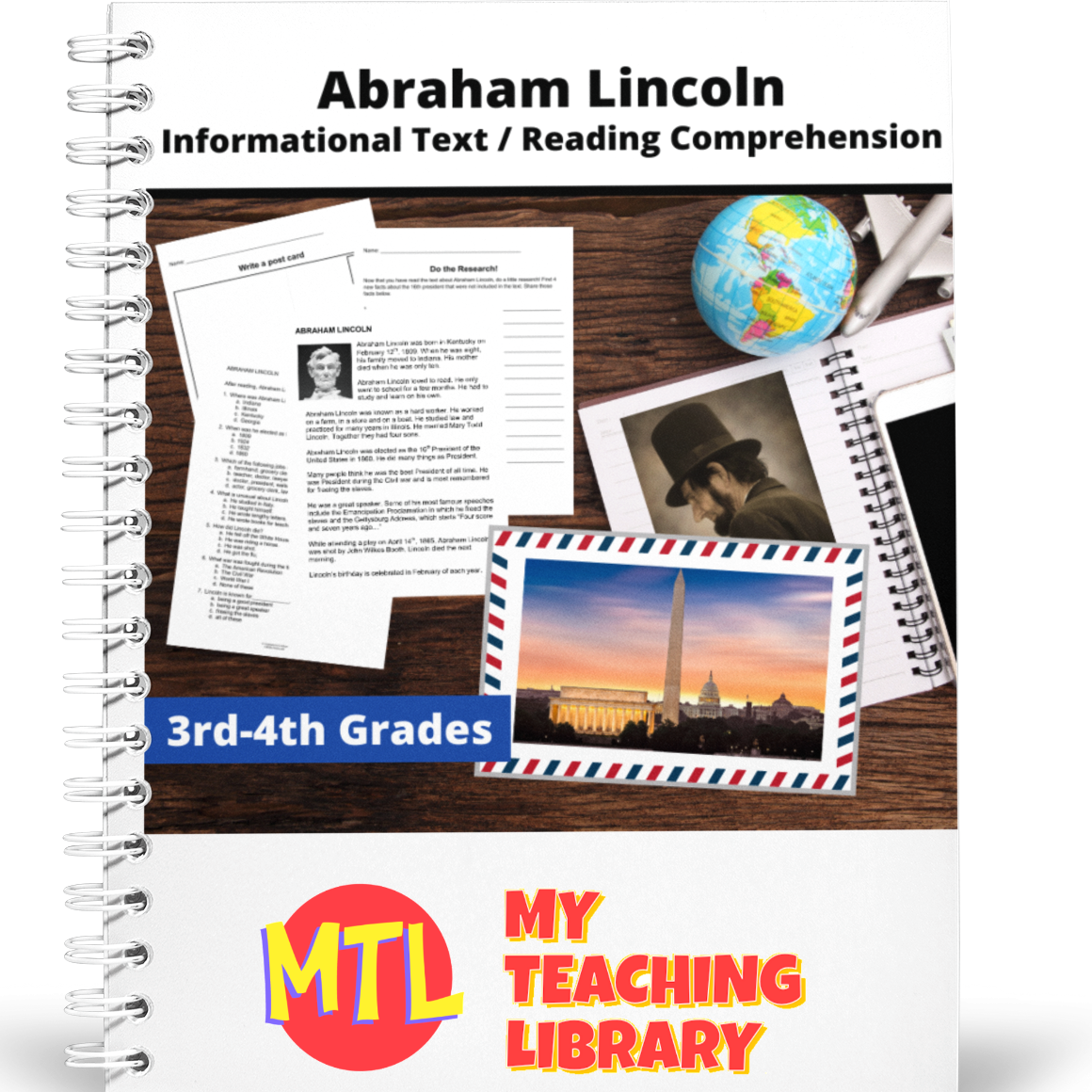 Abraham lincoln Informational Text 3rd-4th cover