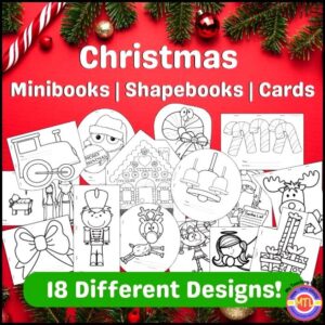 Christmas Mini Books and Card Templates
