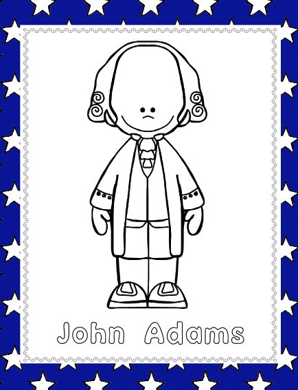 John Adams - U.S. President Notebooking Pages K-2nd Grade - My Teaching
