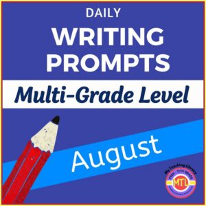 August Writing Prompts Journal