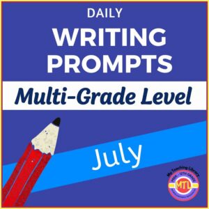July Writing Prompts Journal