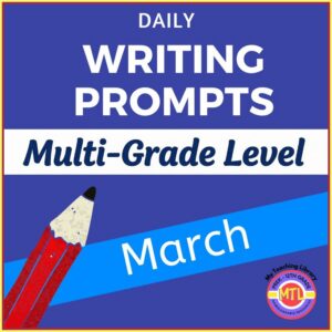 March Writing Prompts Journal