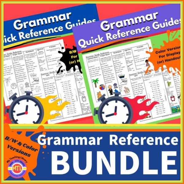 Grammar QUICK Reference BUNDLE - My Teaching Library ...