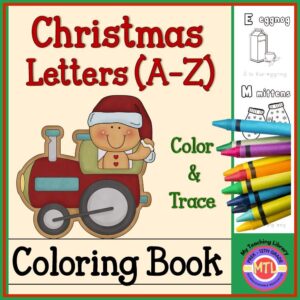 Christmas Letters (Color & Trace) Coloring Book