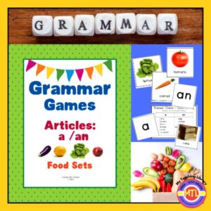 Articles a and an | Grammar Games Food Edition