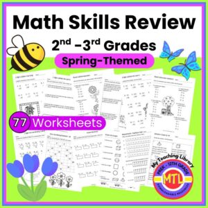 Spring Math Skills Review | 2nd-3rd Grades
