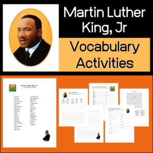 Martin Luther King, Jr. vocabulary exercises
