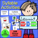 Syllable activities for small groups and center