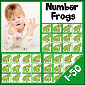 Counting Cards Frogs