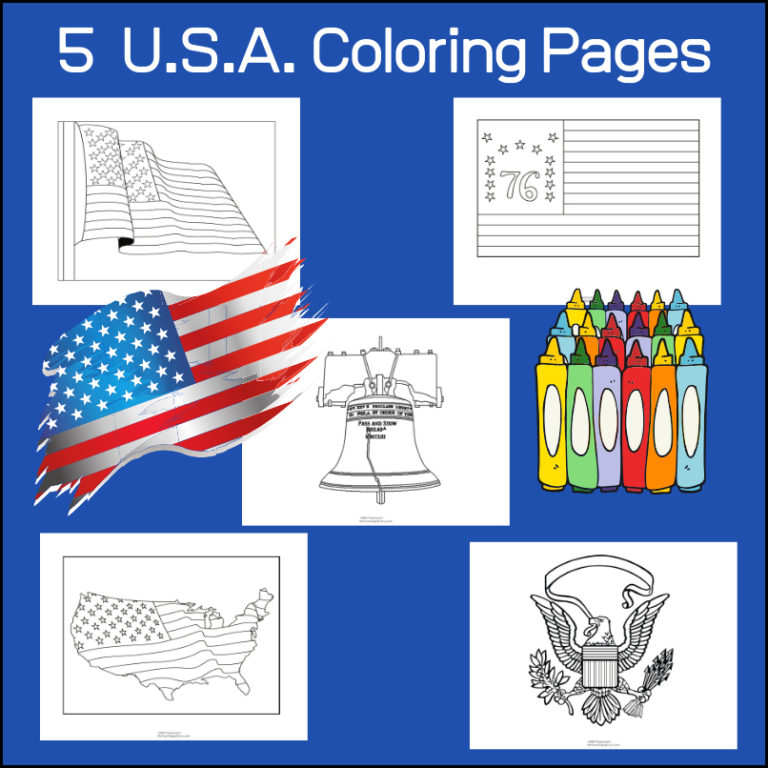 U.S.A. Coloring Pages - My Teaching Library | MyTeachingLibrary.com