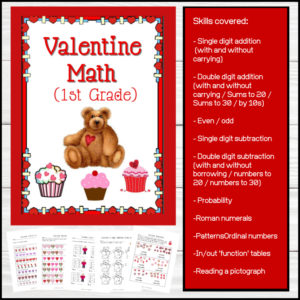 February Math for 1st Grade