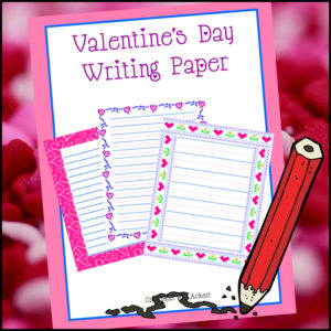 February Writing Paper - Valentine's Day