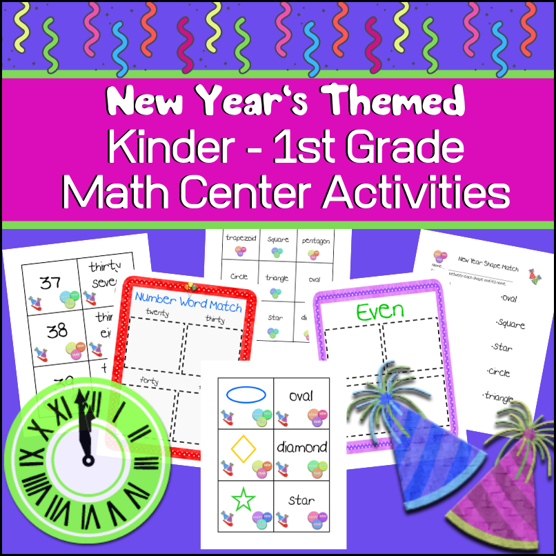 This resource has a variety of activities to keep your students busy practicing and reinforcing learned Math Skills during the month of January!

Skills/ Knowledge covered:

* Numbers / Number words 1 to 50 - Younger students can count and organize. Older students can match the numbers with their number words

* Skip Counting by 2s, 5s, and 10s (all up to 50)

* Addition and Subtraction (numbers under 20)

* Even / Odd - recognize numbers as either even or odd

* Shapes / Shape names (square, circle, triangle, diamond, oval, pentagon, hexagon, trapezoid, star) - Younger students can match shapes and name them while older students can match shapes to the matching shape words.