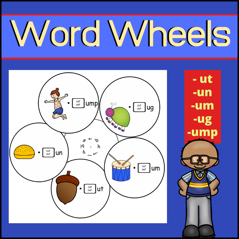 This phonics, word families resource will help students create words using 5 word wheels ( -ut - un -um -ug -ump ). As students create new words, they can write each word on the included 'Creating Words' worksheet!