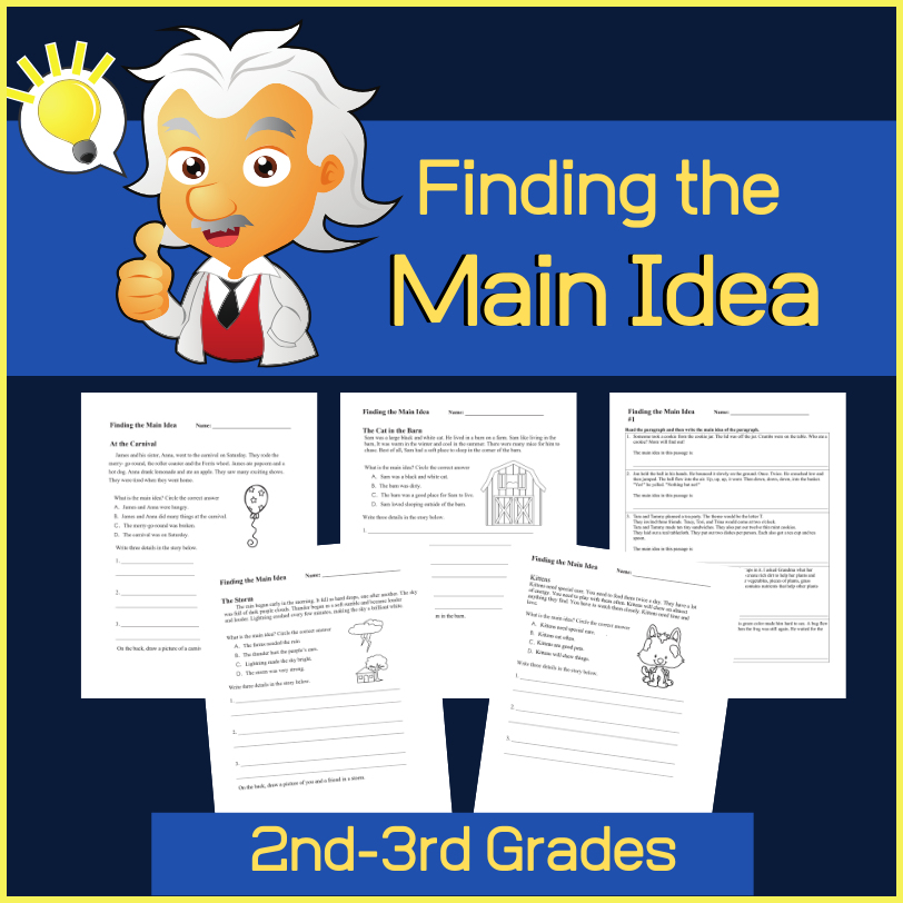 Designed to help 2nd and 3rd Grade students practice an important Language Arts / Reading skill - Finding the main idea! This resource includes 5 days of practice.