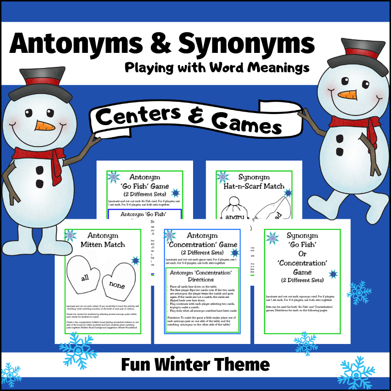 antonym-synonym-practice-games-centers