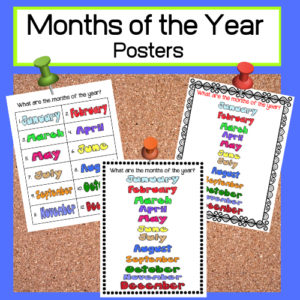 Classroom Posters - Months