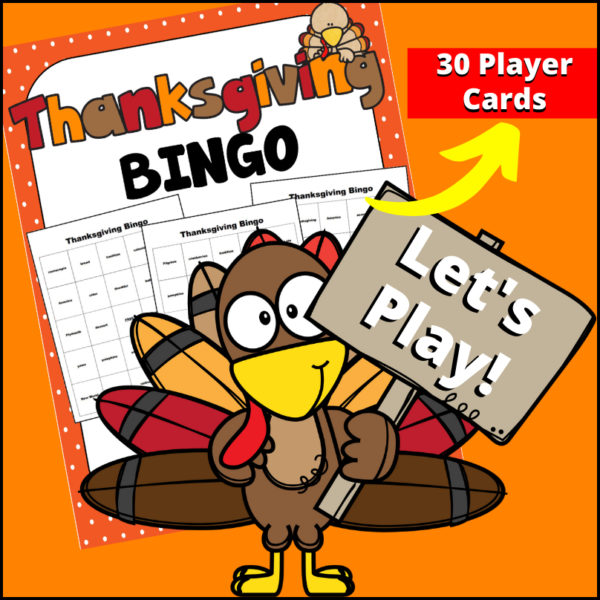 Thanksgiving-vocabulary-bingo-game