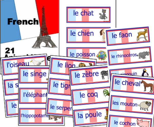 French: Animal Names | My Teaching Library | CHSH-Teach LLC