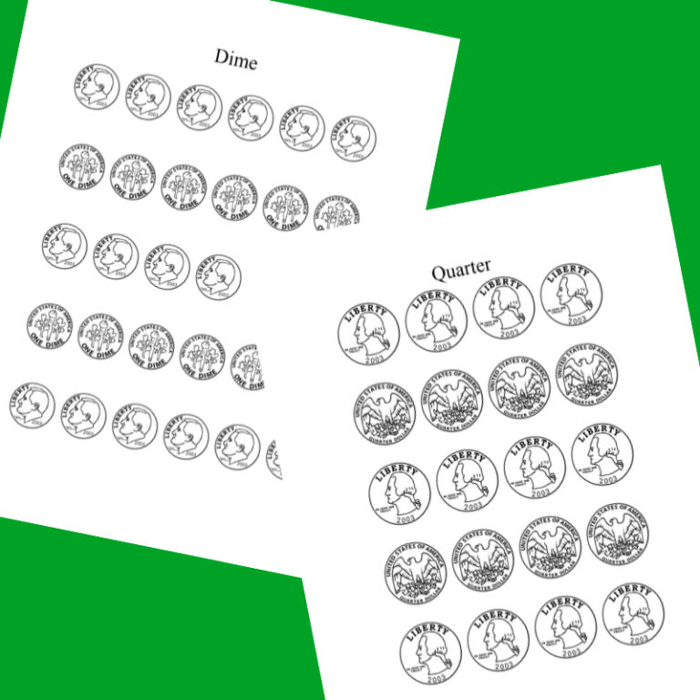 Teaching Money Printable Coin Templates My Teaching Library
