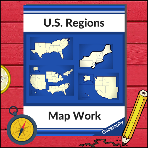 U.S. Geography | Regions | Map Worksheets