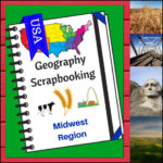 Midwest Region Scrapbooking Pages - United States Geography
