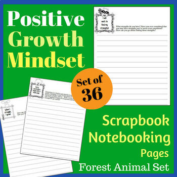 Positive Growth Mindset Writing Pages