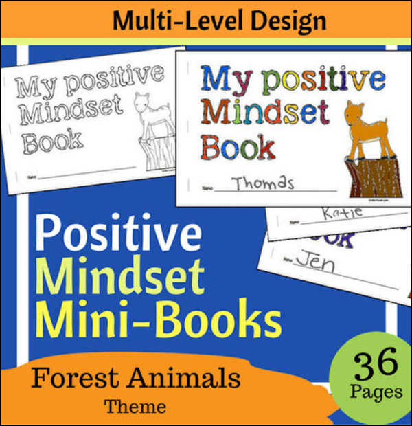 Positive Growth Mindset Mini-Book | Forest Animals