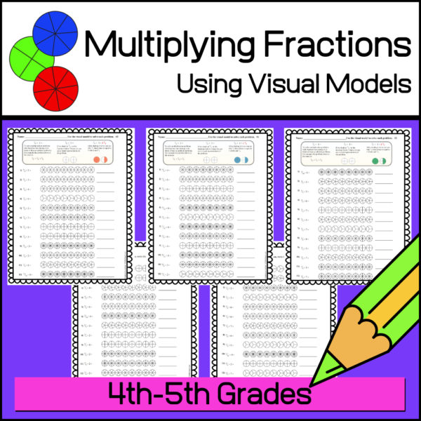 Multiplying fractions using visual models