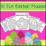 Easter mazes - Puzzles for Kids