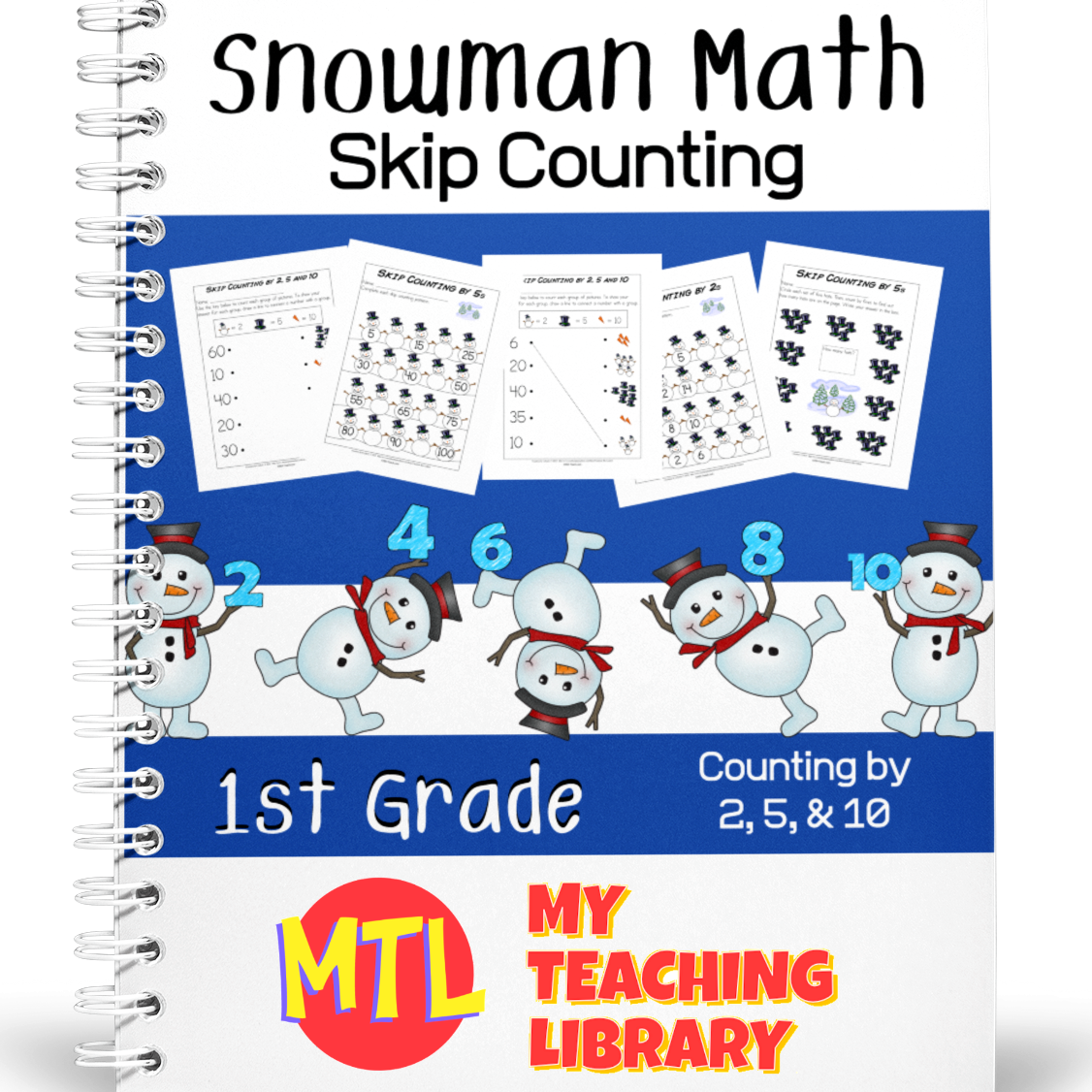 z 323 Skip Counting Snowman cover