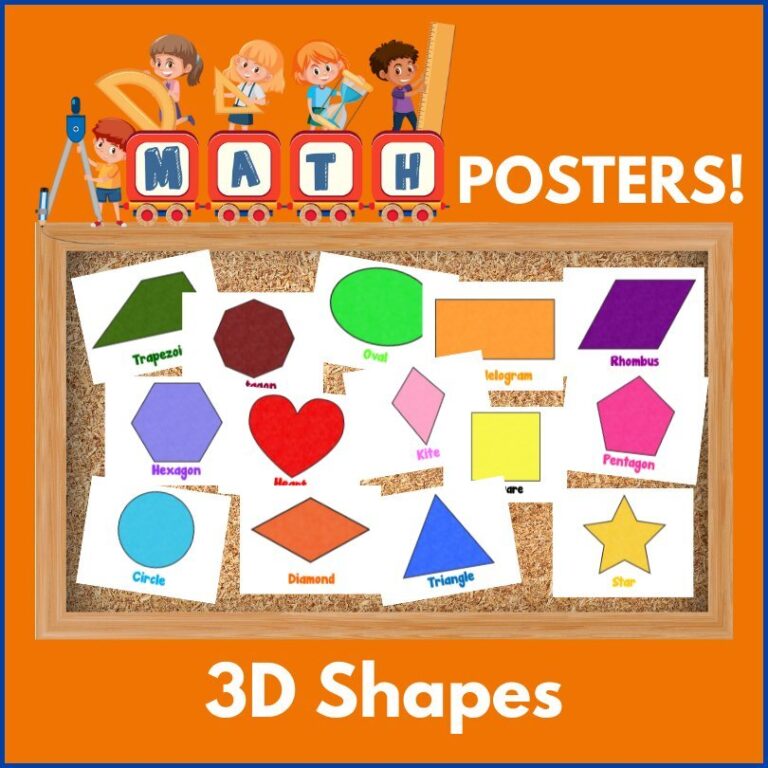 Math Posters 2d Shapes My Teaching Library 2761