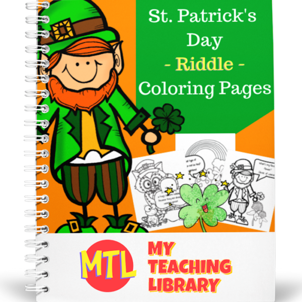 z 405 St Patricks Day Riddle Coloring Pages cover