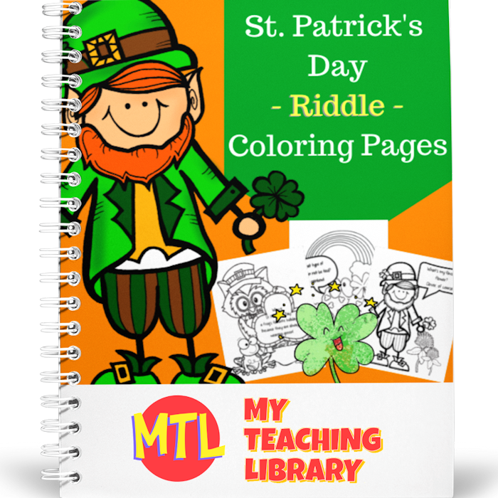 z 405 St Patricks Day Riddle Coloring Pages cover