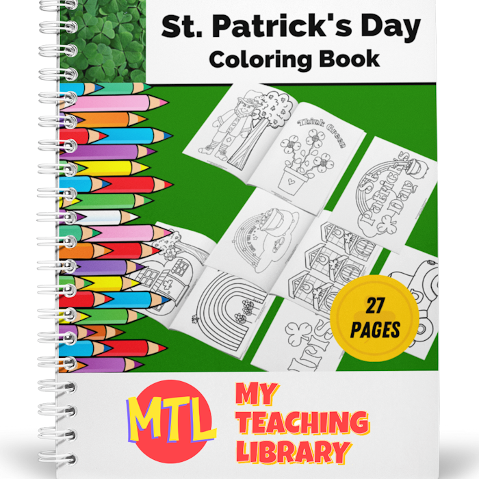 z 409 St Patricks Day coloring pages cover