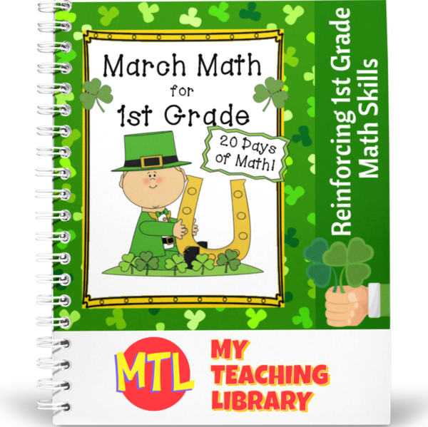 z 415 March Math 1st grade workbook cover