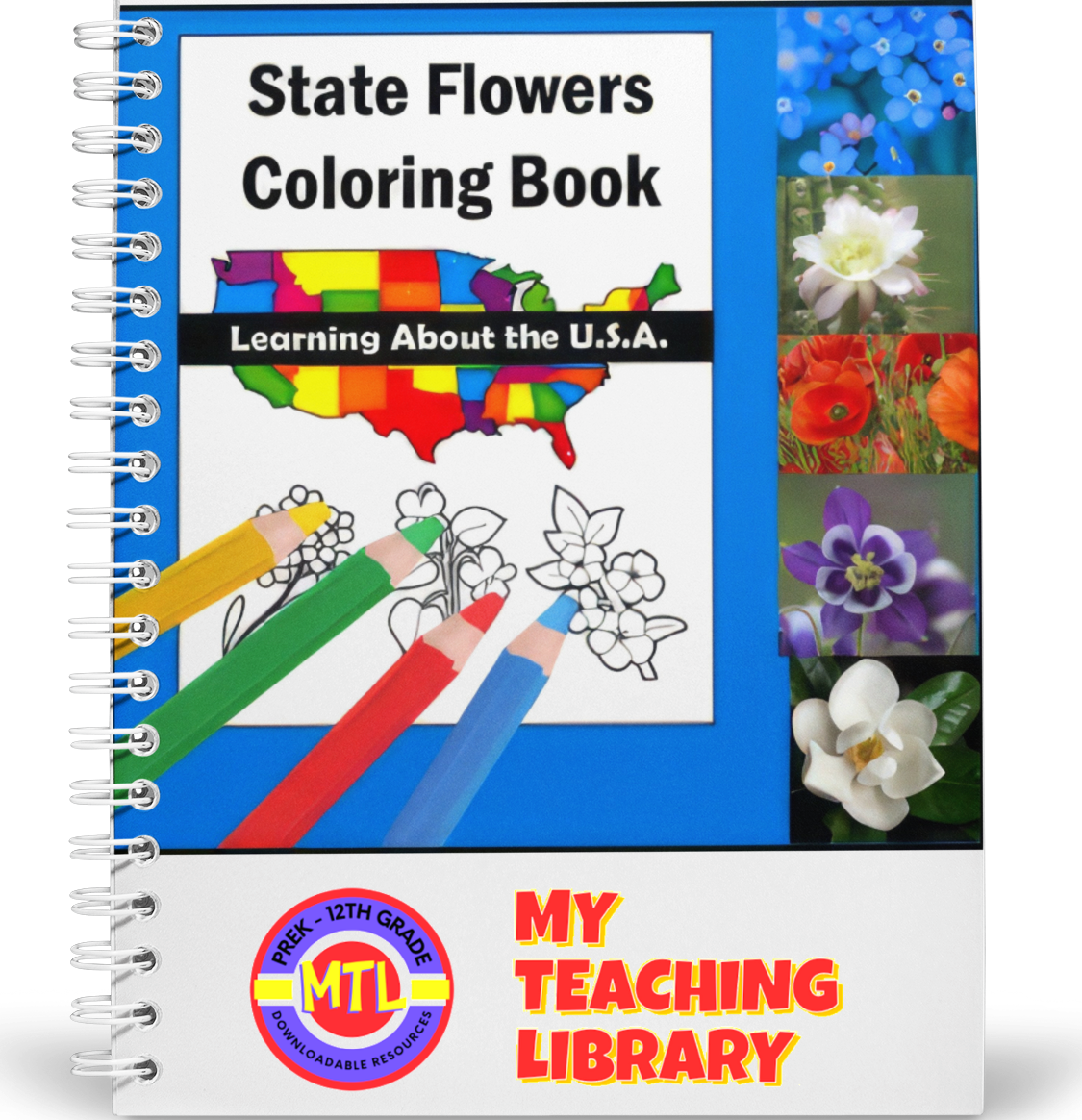 z 494 State Flowers Coloring Book
