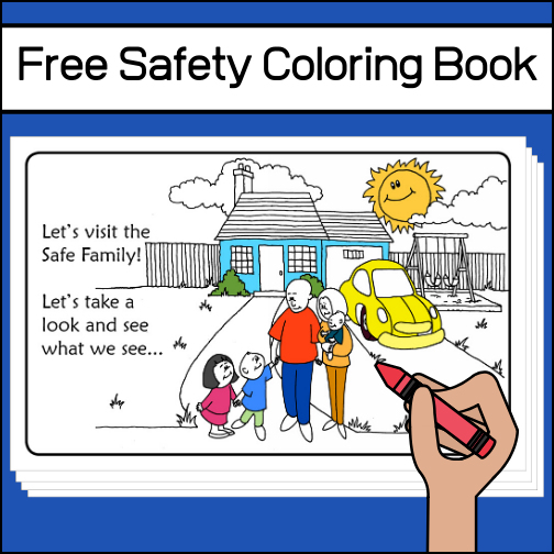 This FREE safety coloring book is designed to help your children and students learn why adults do certain things to help them stay safe!