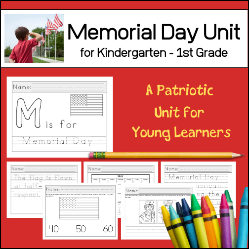 ant to teach Kindergarten or 1st graders about Memorial Day? Here is a unit designed just for them!