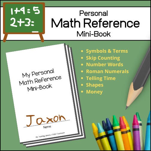 Give students a quick reference guide with their very own 'Personal Math Reference Mini-Book'!  This 8 page mini book provides visual references for common...
