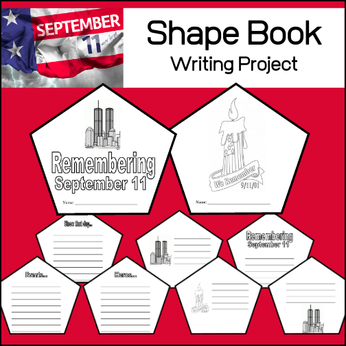 Studying or remembering the events of September 11, 2001? This resource will give students the templates needed to create a 9-11 shape book.