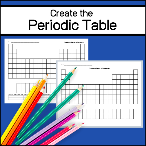 Here are two worksheets for students to use to create the periodic table of elements.