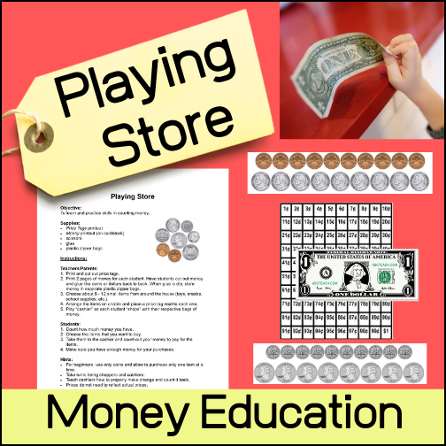 Help students learn to count money through this fun playing store activity!