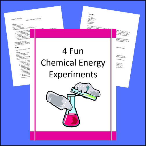 Here are four experiments which display chemical energy! Experiments include:
1. Rusty Heat
2. Easy Endothermic Reaction
3. Classic Mentos Geyser
4. Hot Ice