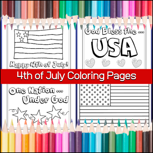 4 - Fourth of July coloring pages to celebrate Independence Day in the U.S.A!