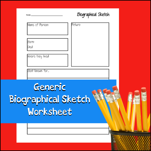 Students can use this worksheet again and again to record short biographies on any person for any subject. This worksheet can be used alone or as part of a larger report or notebooking project. Students can report on inventors, scientists, explorers, mathematicians, musicians, famous Americans, etc!