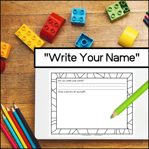 Perfect for your little ones who are just learning to write their names. After they write their name, there is a space for them to draw a picture of themselves. Perfect to display!