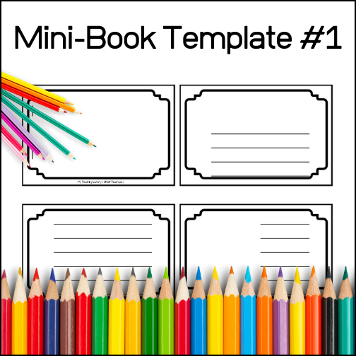 Help your students get creative! This mini-book template resource can be used by students to...
1. Publish their own short stories
2. Write definitions for spelling or vocabulary words
3. Create their own 'study' books from any lesson
