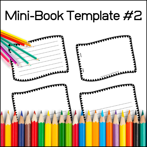 Help your students get creative! This mini-book template resource can be used by students to…
1. Publish their own short stories
2. Write definitions for spelling or vocabulary words
3. Create their own ‘study’ books from any lesson
4. Use within interactive notebooks
5. Use to add information to a lapbooking project